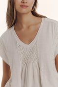 Load image into Gallery viewer, By Anthropologie Smocked Swing Tee
