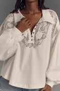 Load image into Gallery viewer, Maeve Puff-Sleeve Collared Yoke Blouse
