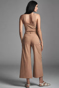 Load image into Gallery viewer, The Ettie High-Rise Crop Wide-Leg Pants by Maeve: Pinstripe Edition
