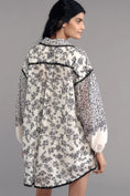 Load image into Gallery viewer, By Anthropologie Puff-Sleeve Mini Shirt Dress
