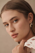 Load image into Gallery viewer, Starry Night Charm Huggie Hoop Earrings, set of 2
