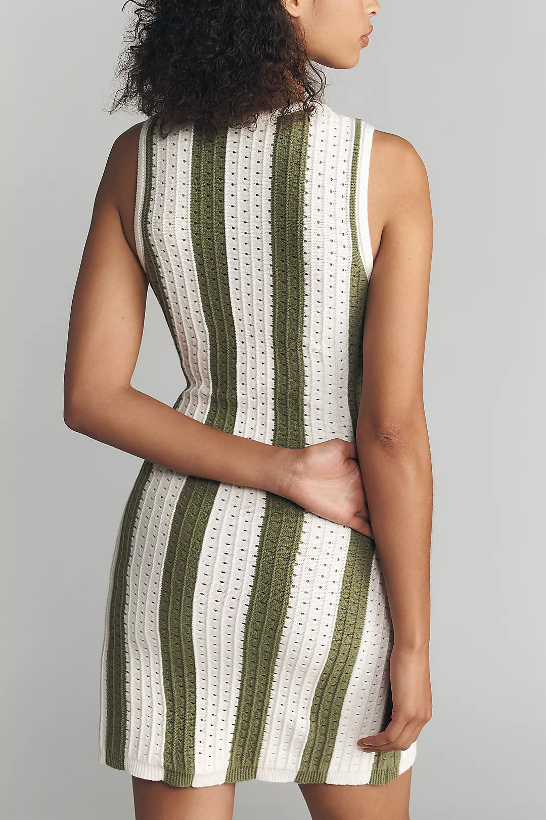 Daily Practice Striped Knit Mini Dress