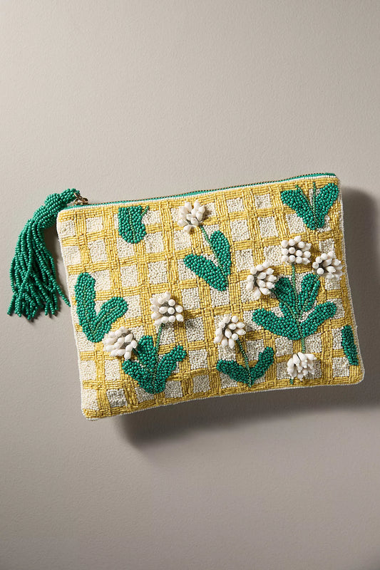 The Fiona Large Beaded Pouch