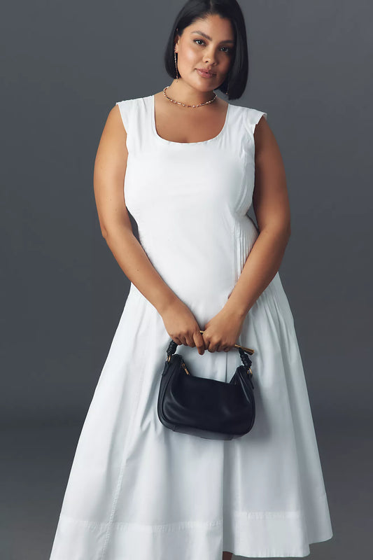 By Anthropologie Sleeveless Scoop-Neck Midi Dress