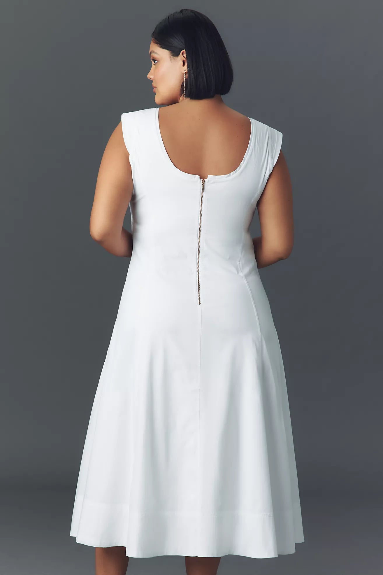 By Anthropologie Sleeveless Scoop-Neck Midi Dress