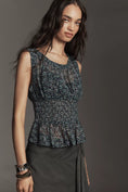 Load image into Gallery viewer, By Anthropologie Smocked Chiffon Tank Top

