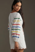 Load image into Gallery viewer, Farm Rio Long-Sleeve Scallop Mini Dress
