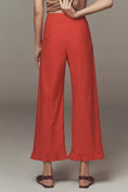 Load image into Gallery viewer, The Colette Magic Fabric Ruffle-Hem Crop Wide-Leg Pants by Maeve

