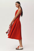 Load image into Gallery viewer, By Anthropologie High-Neck Seamed Midi Dress
