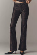 Load image into Gallery viewer, Pilcro High-Rise Animal-Print Flare Jeans
