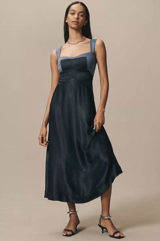 The Jocelyn Sleeveless Slip Midi Dress by Maeve