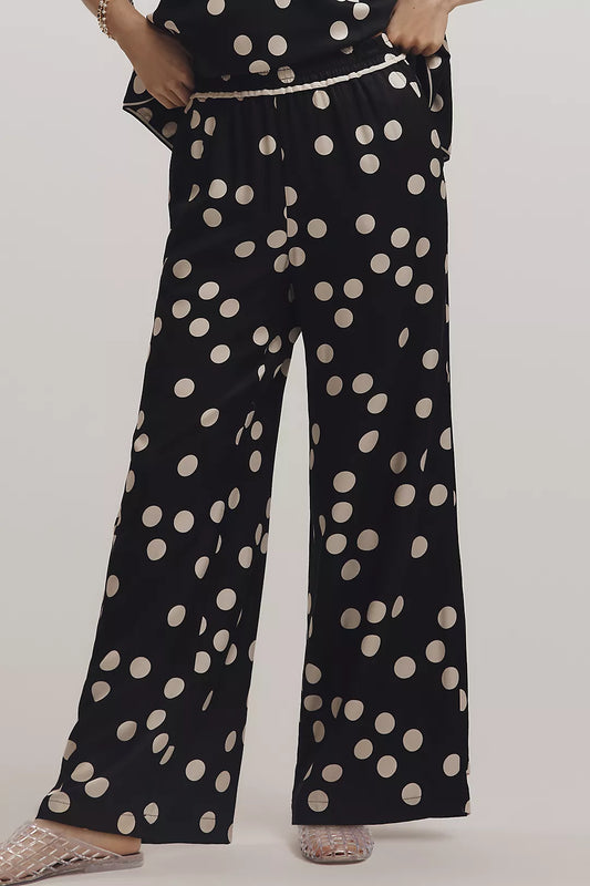 The Brooklin Printed Wide-Leg Pants by Maeve