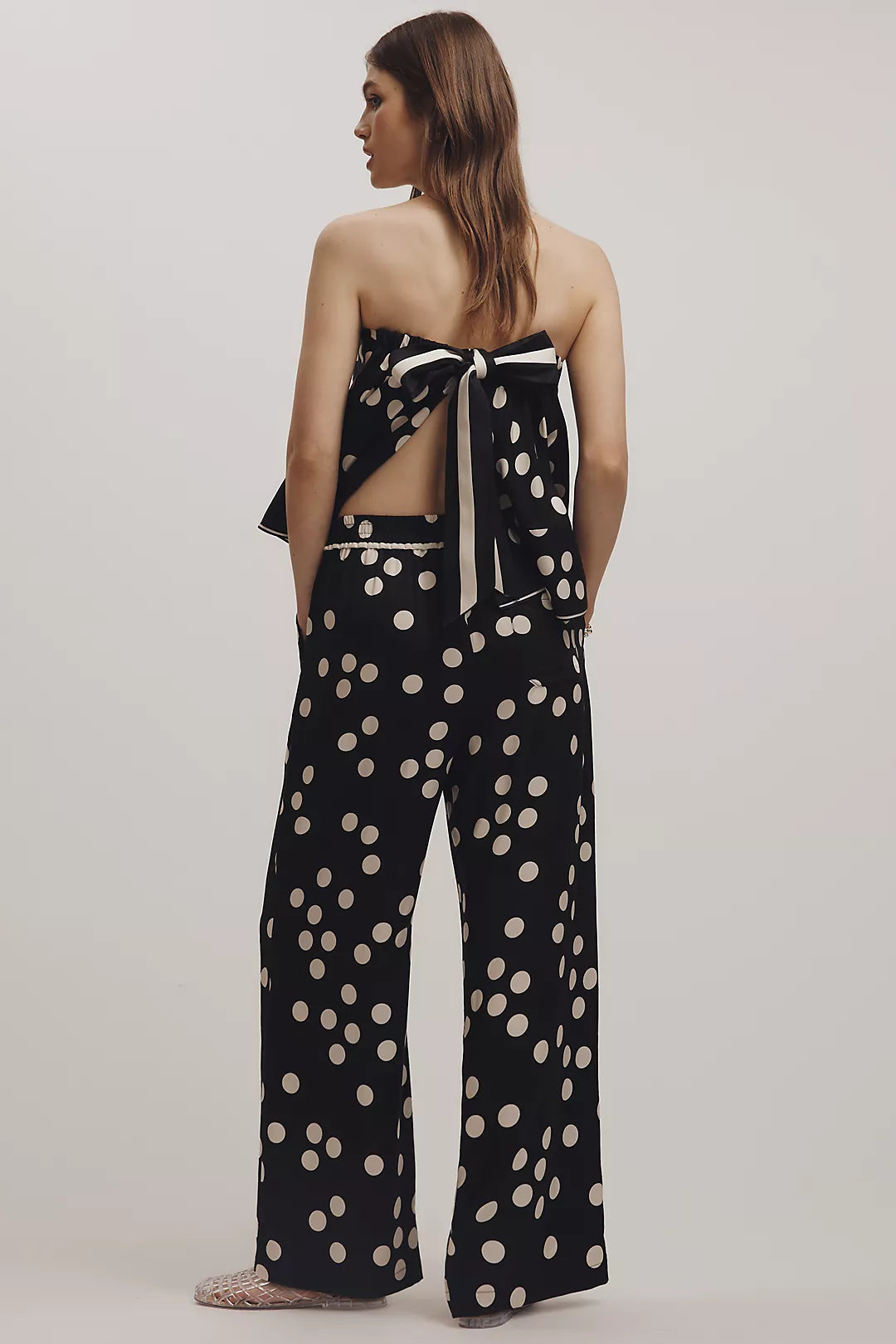 The Brooklin Printed Wide-Leg Pants by Maeve