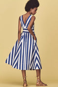 Load image into Gallery viewer, By Anthropologie V-Neck Sleeveless Fit & Flare Midi Dress
