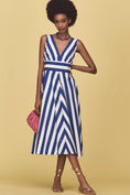 Load image into Gallery viewer, By Anthropologie V-Neck Sleeveless Fit & Flare Midi Dress
