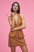Load image into Gallery viewer, Mare Mare Faux-Suede Rivet-Trim Mini Skirt
