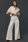 Load image into Gallery viewer, The Olli Regenerative Cotton High-Rise Wide-Leg Flare Jeans by Pilcro
