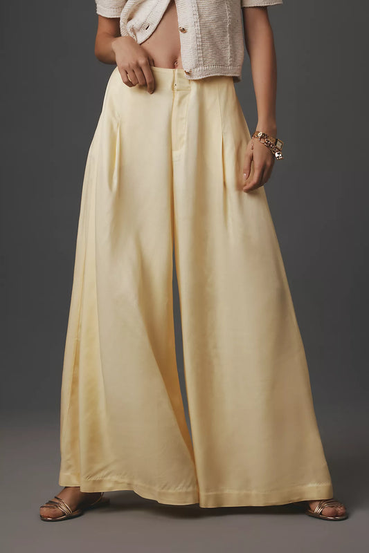 Maeve Silky A-Line Palazzo Pants