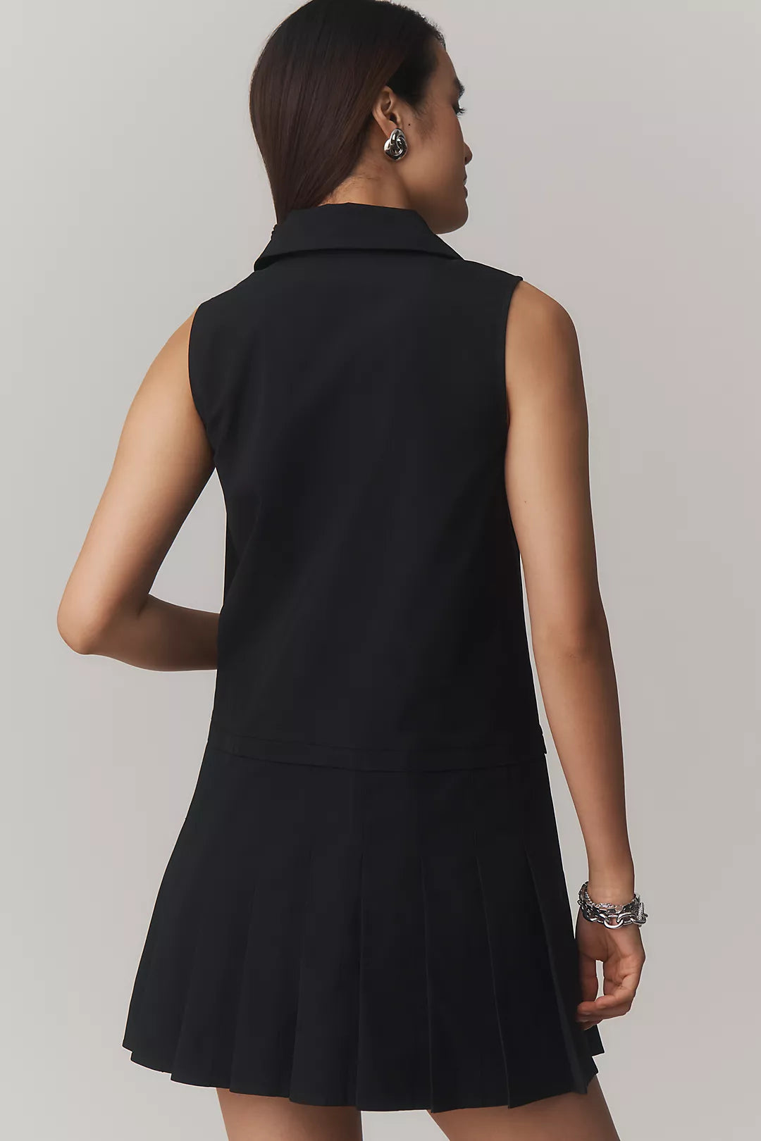 Endless Rose Sleeveless Collared Mini Dress