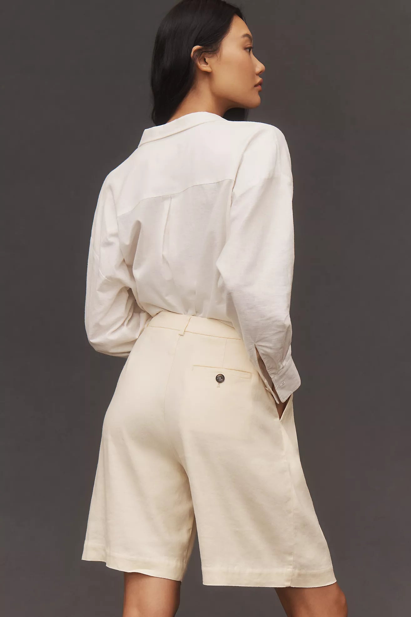 The Avery Pleated Trouser Shorts by Maeve