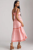 Load image into Gallery viewer, English Factory Linen Cotton Ric Rac Midi Dress
