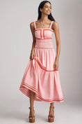 Load image into Gallery viewer, English Factory Linen Cotton Ric Rac Midi Dress
