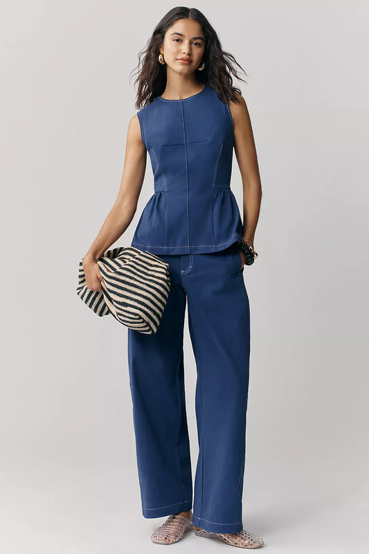 Maeve Curve Puddle Pants