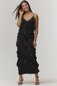 Load image into Gallery viewer, By Anthropologie Bias-Cut Ruffled Midi Dress
