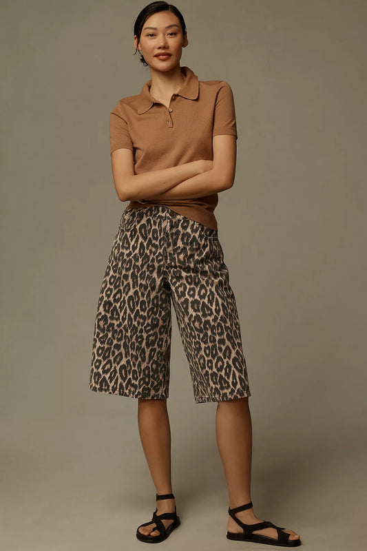 Pilcro Printed Bermuda Shorts