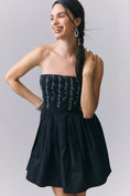 Load image into Gallery viewer, Maeve Love Script Strapless Mini Dress
