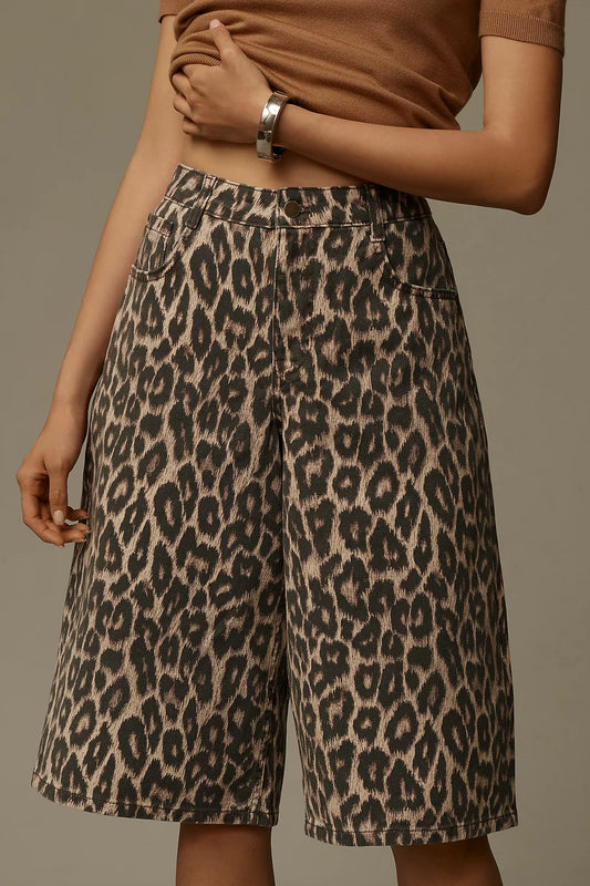 Pilcro Printed Bermuda Shorts