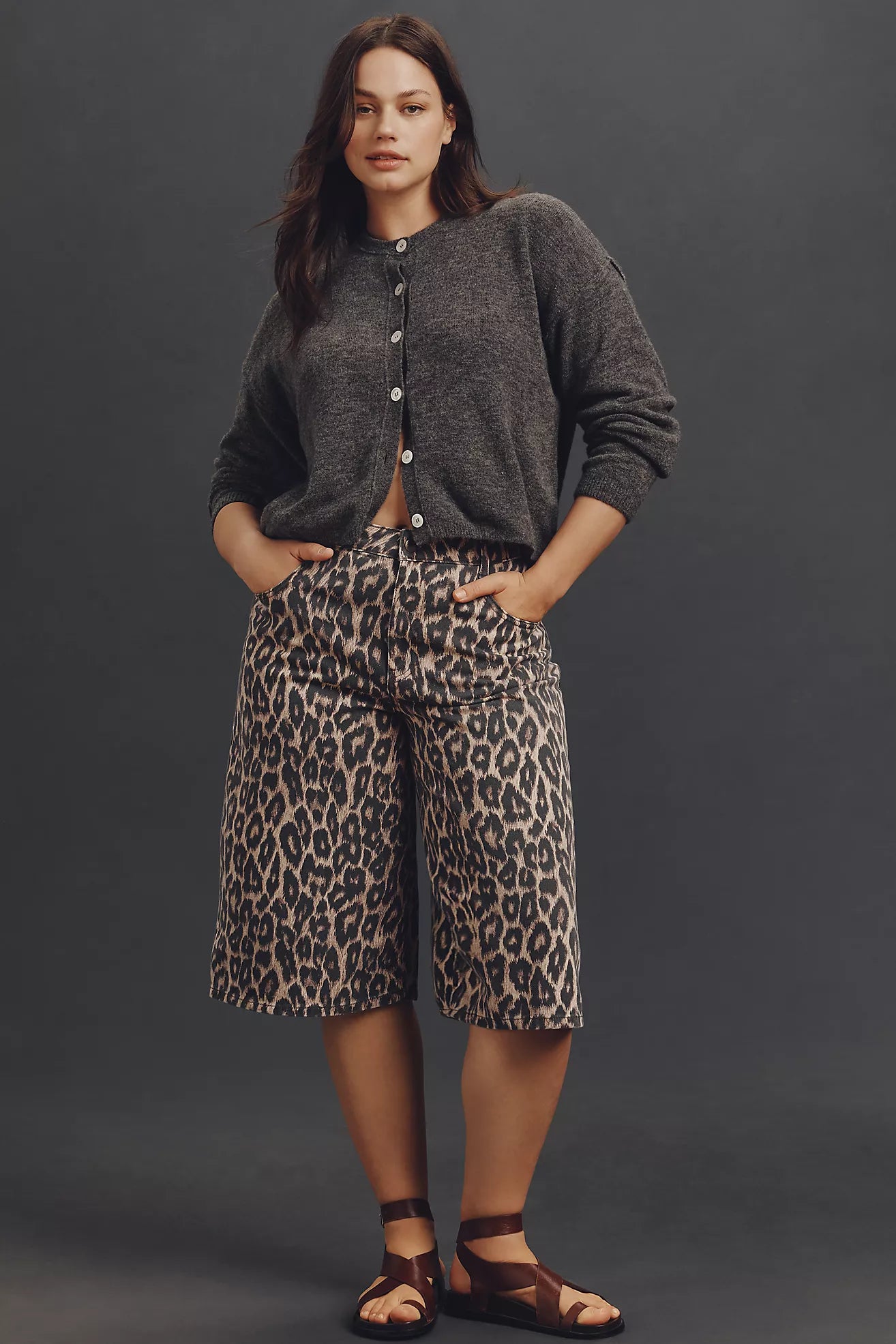 Pilcro Printed Bermuda Shorts