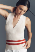 Load image into Gallery viewer, Maeve Collared Deep-V Knit Tank
