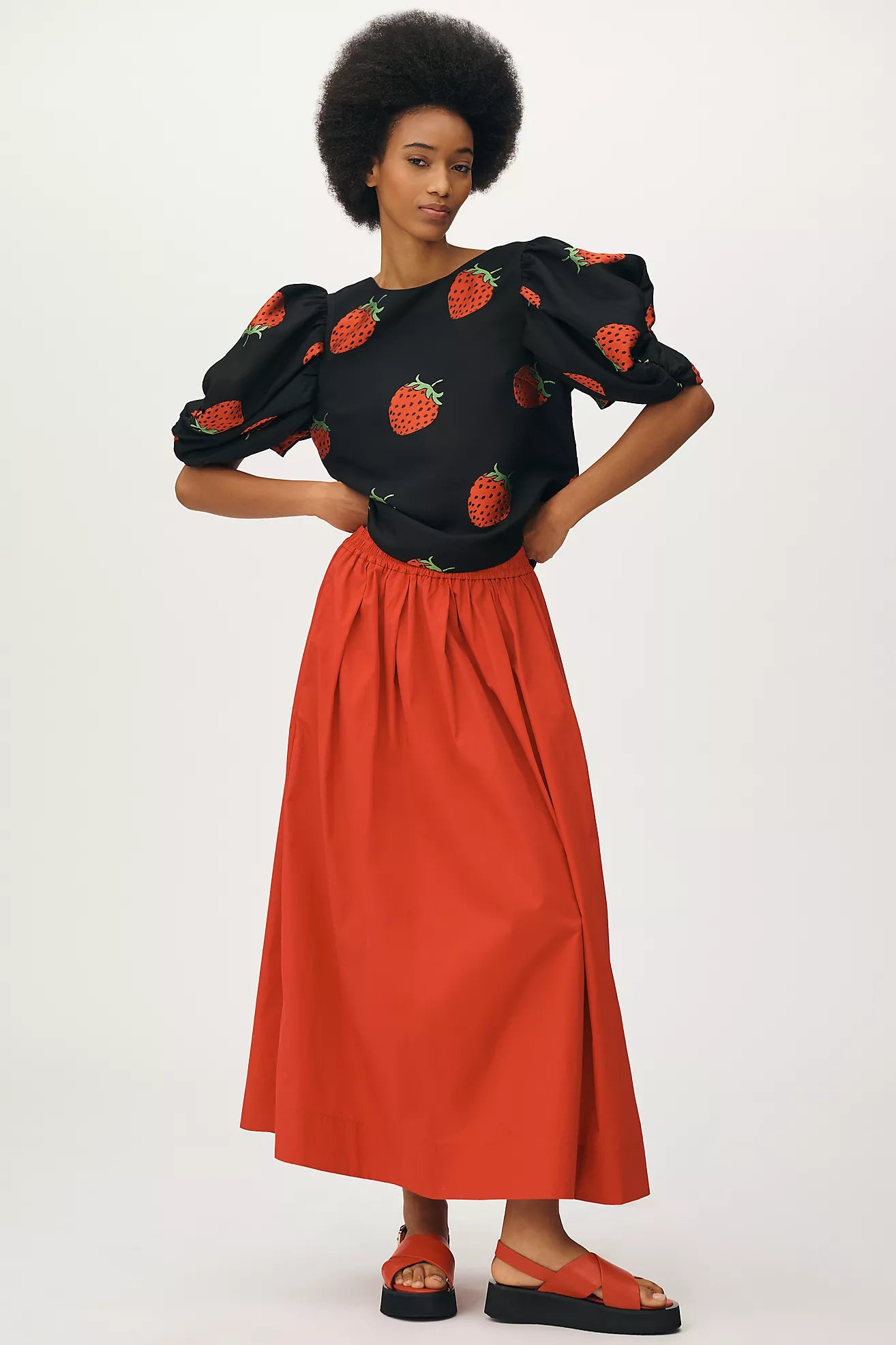 Maeve Puff-Sleeve Blouse