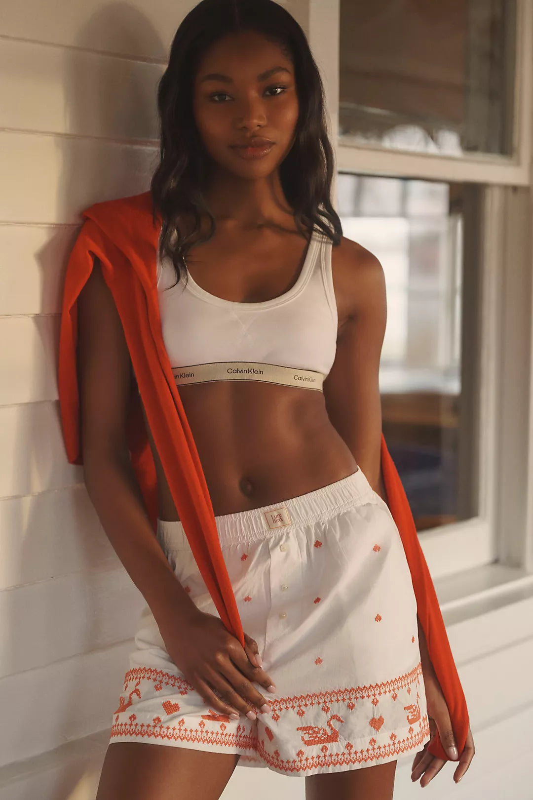 LyreBird Cross-Stitch Boxer Shorts