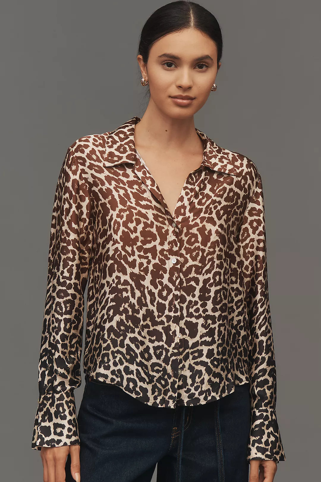 Cloth & Stone Animal Print Blouse