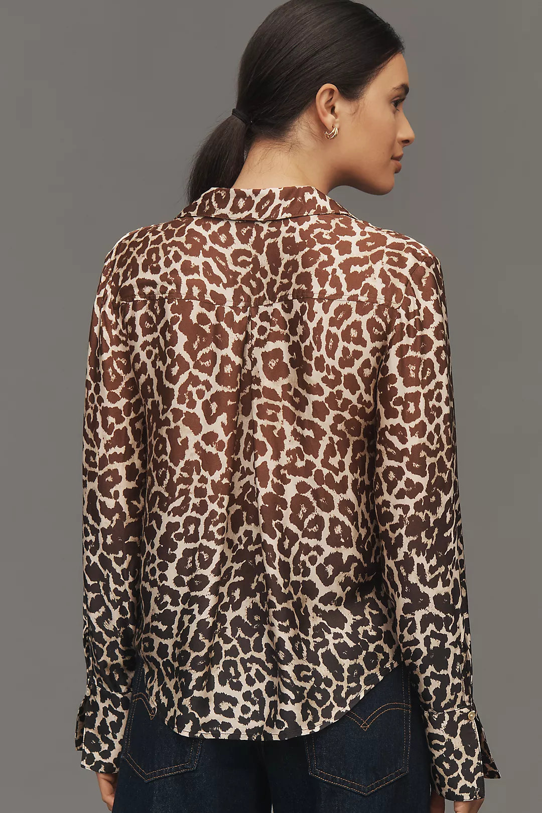 Cloth & Stone Animal Print Blouse