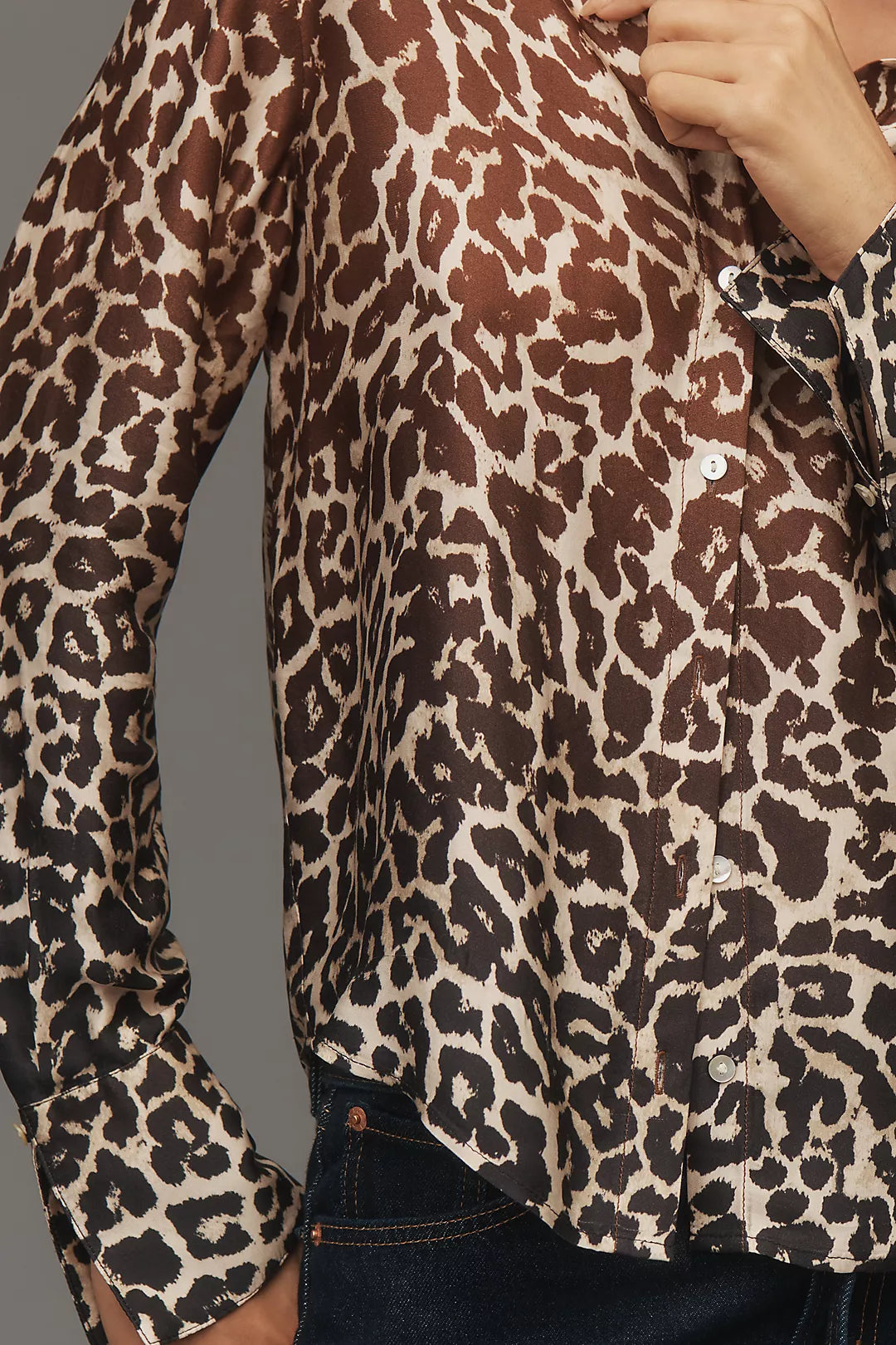Cloth & Stone Animal Print Blouse