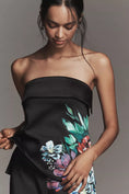 Load image into Gallery viewer, By Anthropologie Strapless Printed Satin Top
