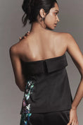 Load image into Gallery viewer, By Anthropologie Strapless Printed Satin Top
