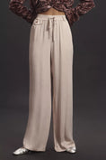 Load image into Gallery viewer, Maeve Straight-Leg Pull-On Silk Pants
