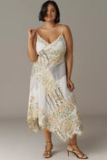 Load image into Gallery viewer, By Anthropologie Sleeveless V-Neck Asymmetric Midi Dress

