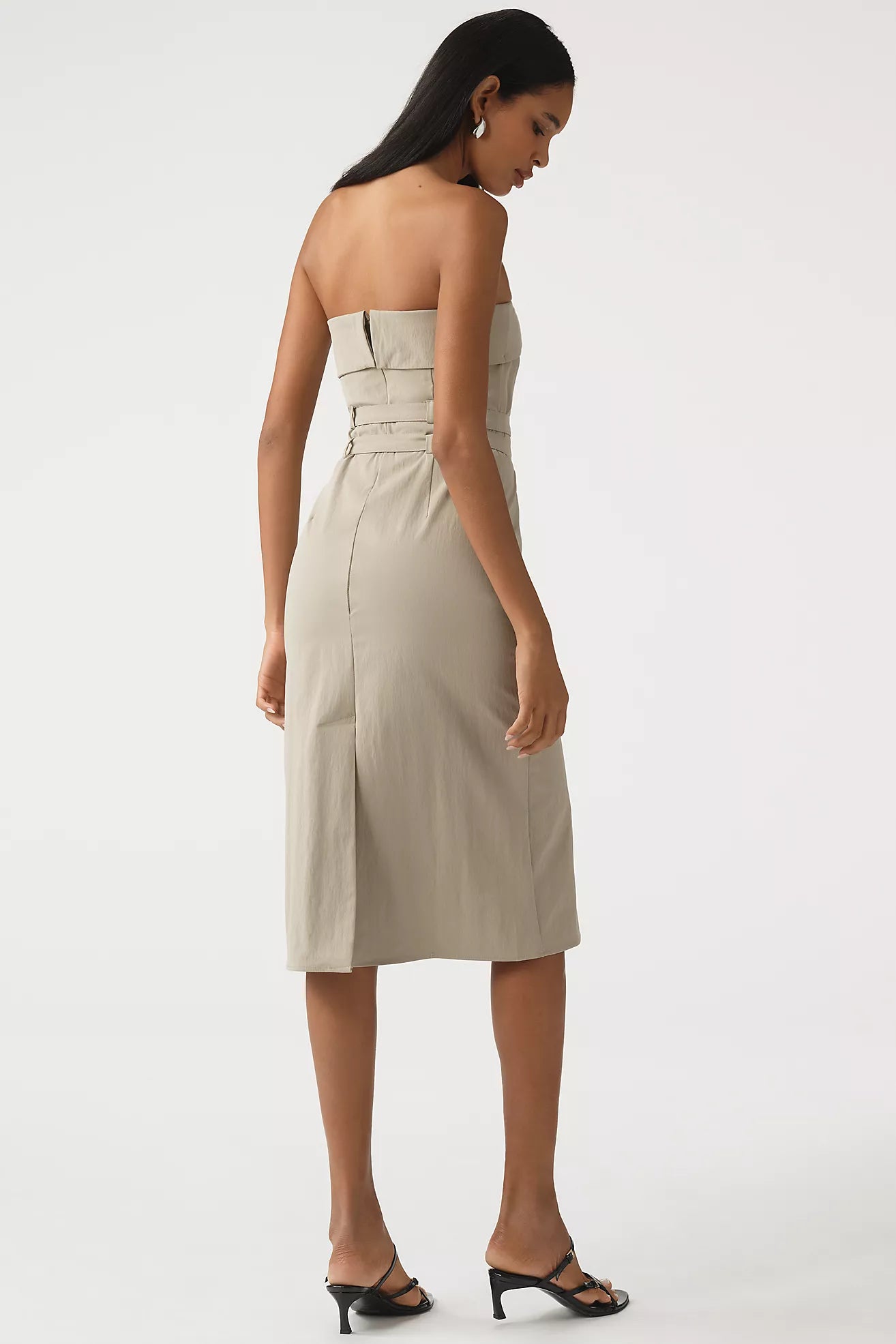 Maeve Strapless Belted Midi Dress Maeve Strapless Belted Midi Dress