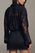 Load image into Gallery viewer, Maeve Fringe Twofer Mini Shirt Dress
