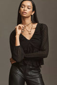 Load image into Gallery viewer, By Anthropologie Peplum Blouse

