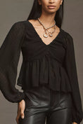 Load image into Gallery viewer, By Anthropologie Peplum Blouse
