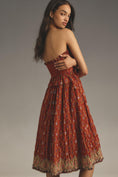 Load image into Gallery viewer, Plenty by Tracy Reese Strapless Smocked Midi Dress
