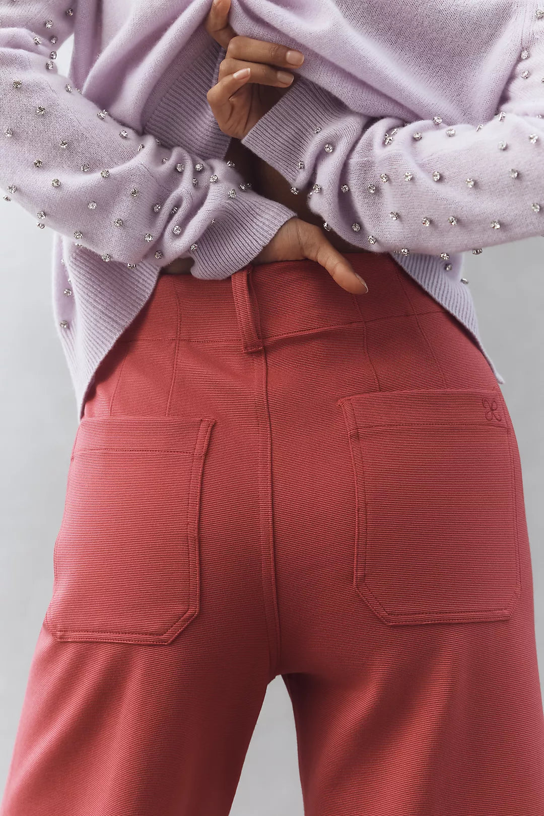 The Colette Knit Crop Wide-Leg Pants by Maeve