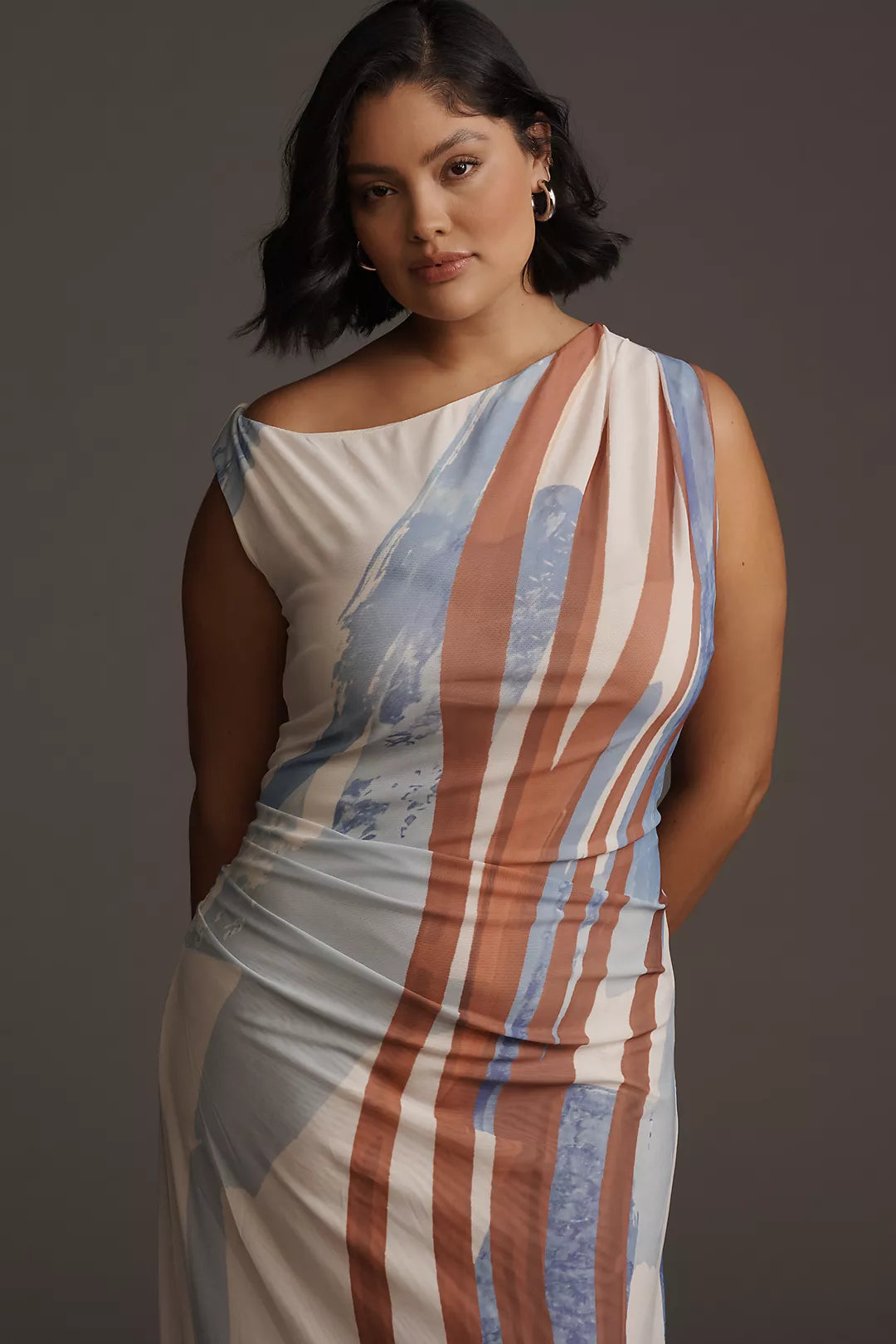 SOVERE Hunter Plus Off-The-Shoulder Maxi Dress