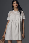 Load image into Gallery viewer, En Elly Lace Short-Sleeve Mini Babydoll Dress

